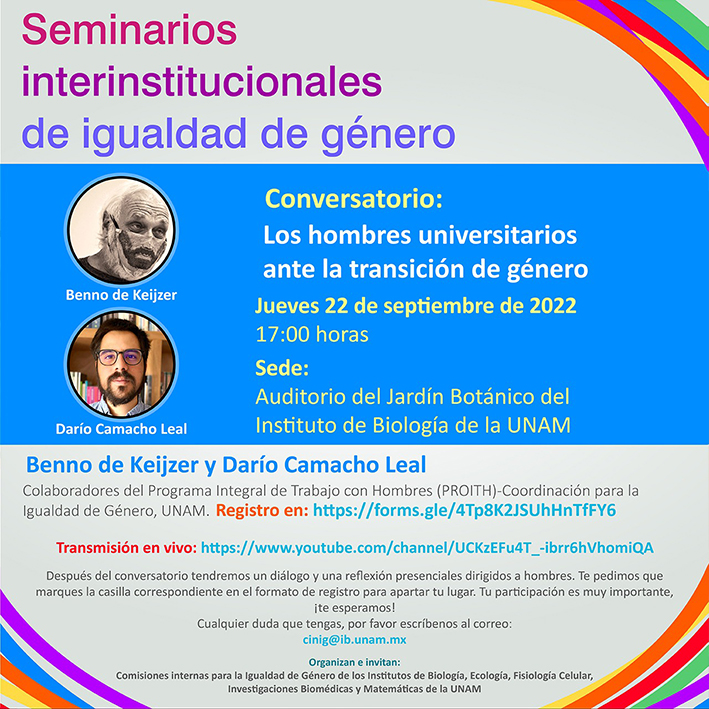 Seminarios Interinstitucionales de Igualdad de Género:  - 