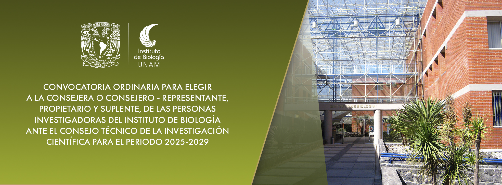 Convocatoria para elegir a las personas consejeras representantes del personal académico del IB ante el CTIC para el periodo 2025-2029