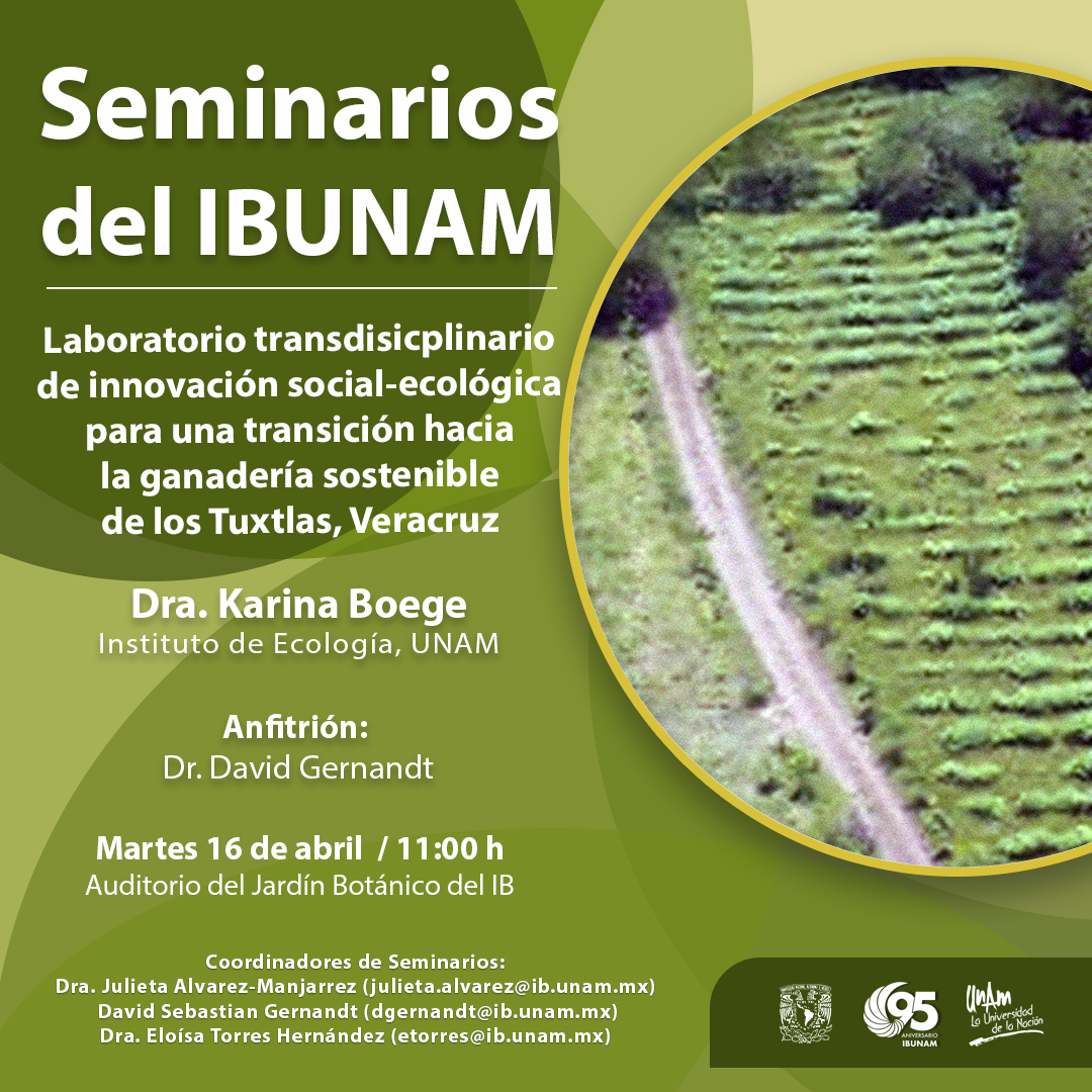 Laboratorio transdisicplinario de innovación social-ecológica para una transición hacia la ganadería sostenible de los Tuxtlas, Veracruz - Instituto de Biología, UNAM