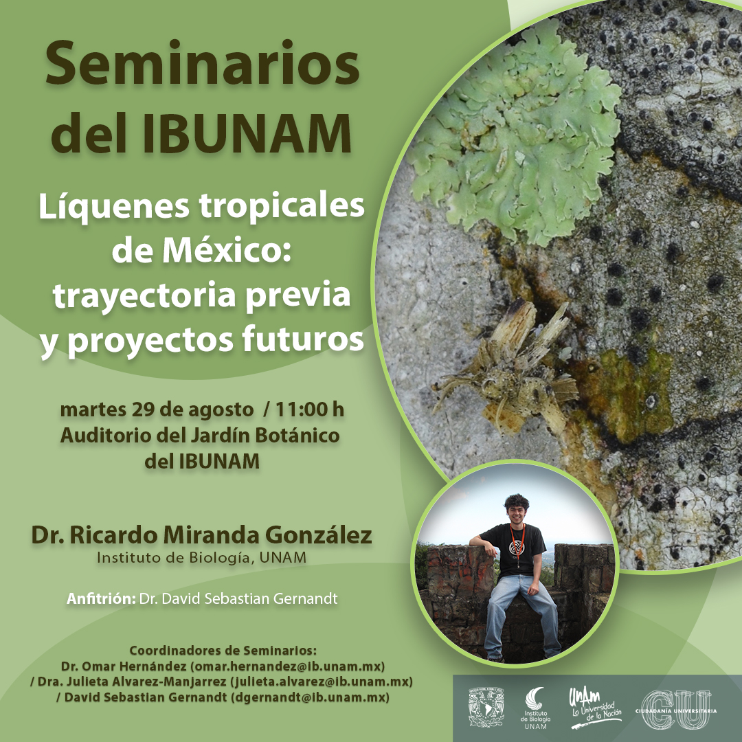 Líquenes tropicales  de México: trayectoria previa  y proyectos futuros - Instituto de Biología, UNAM