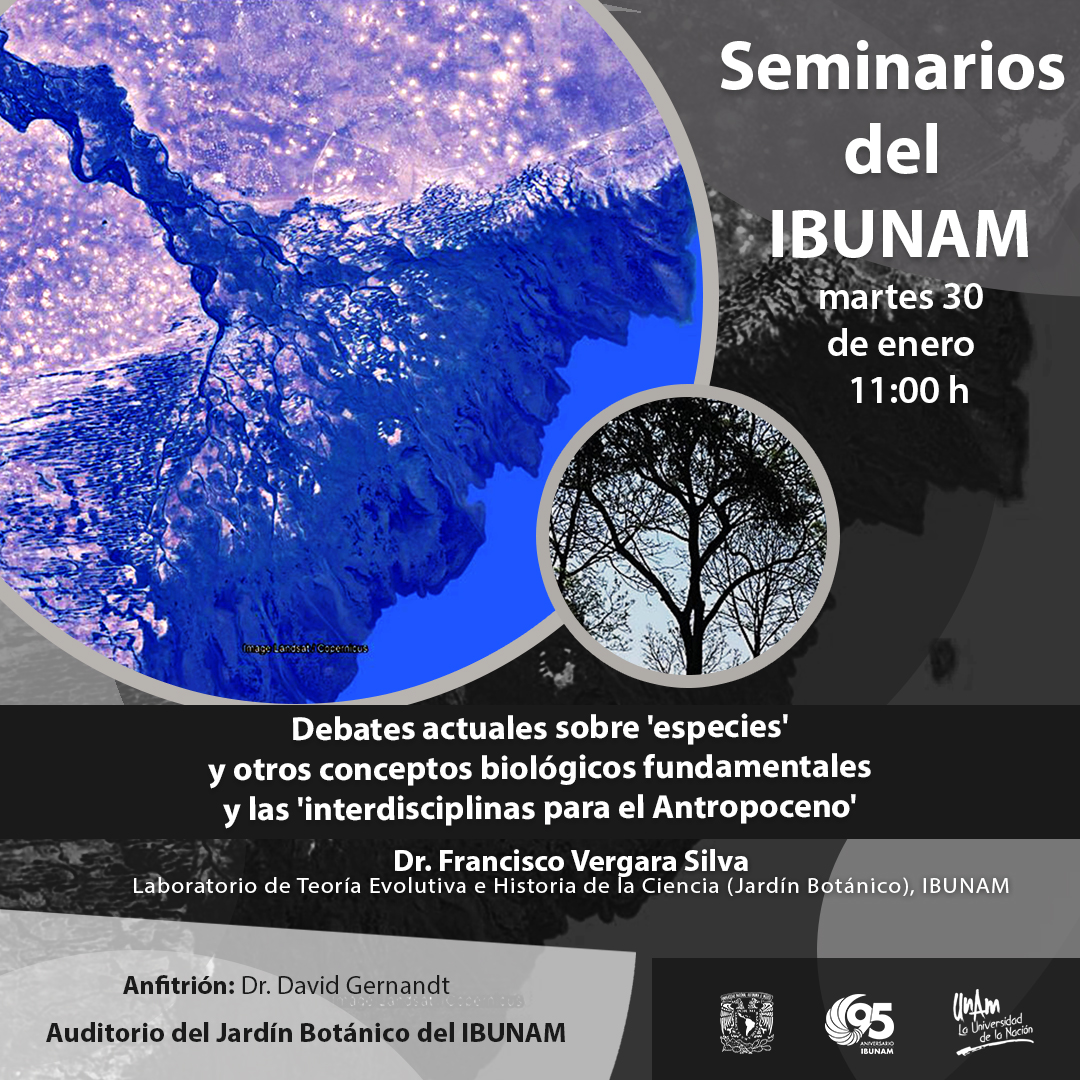 Debates actuales sobre 'especies' y otros conceptos biológicos fundamentales y las 'interdisciplinas para  el Antropoceno' - Instituto de Biología, UNAM