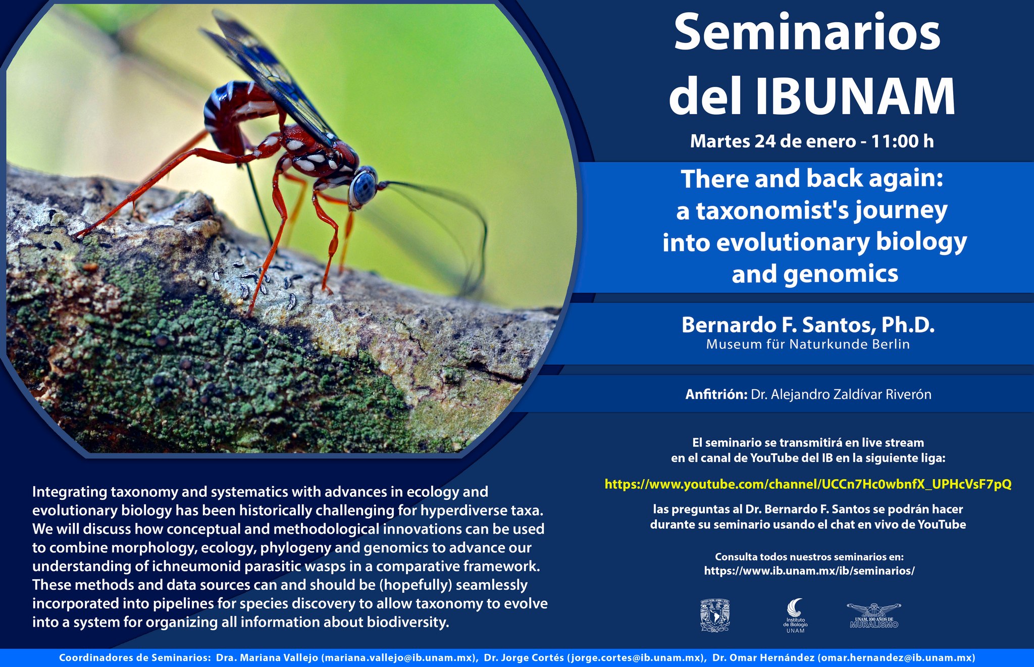 There and back again: a taxonomist's journey into evolutionary biology and genomics - Instituto de Biología, UNAM