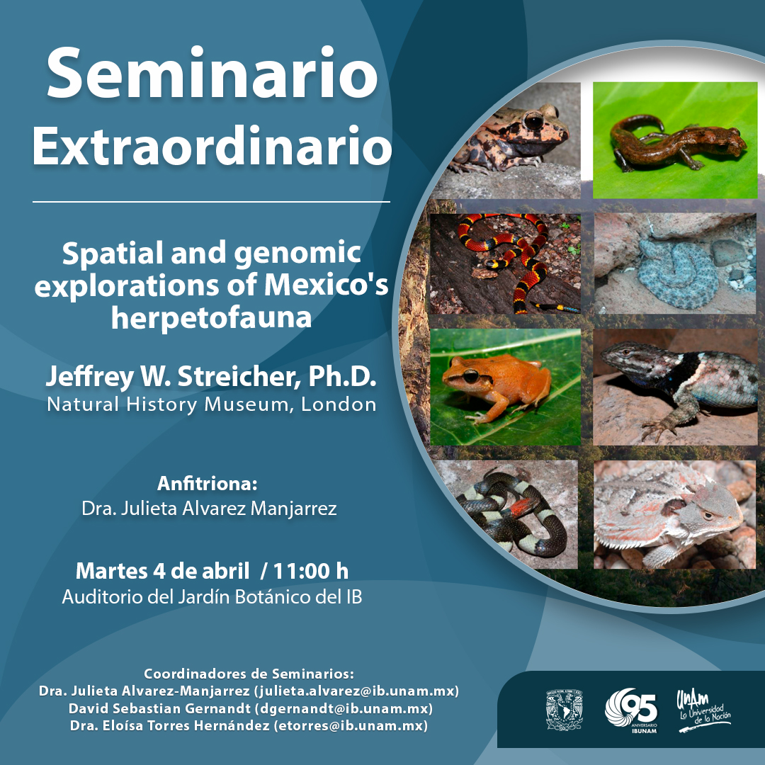 Spatial and genomic explorations of Mexico's herpetofauna - Instituto de Biología, UNAM